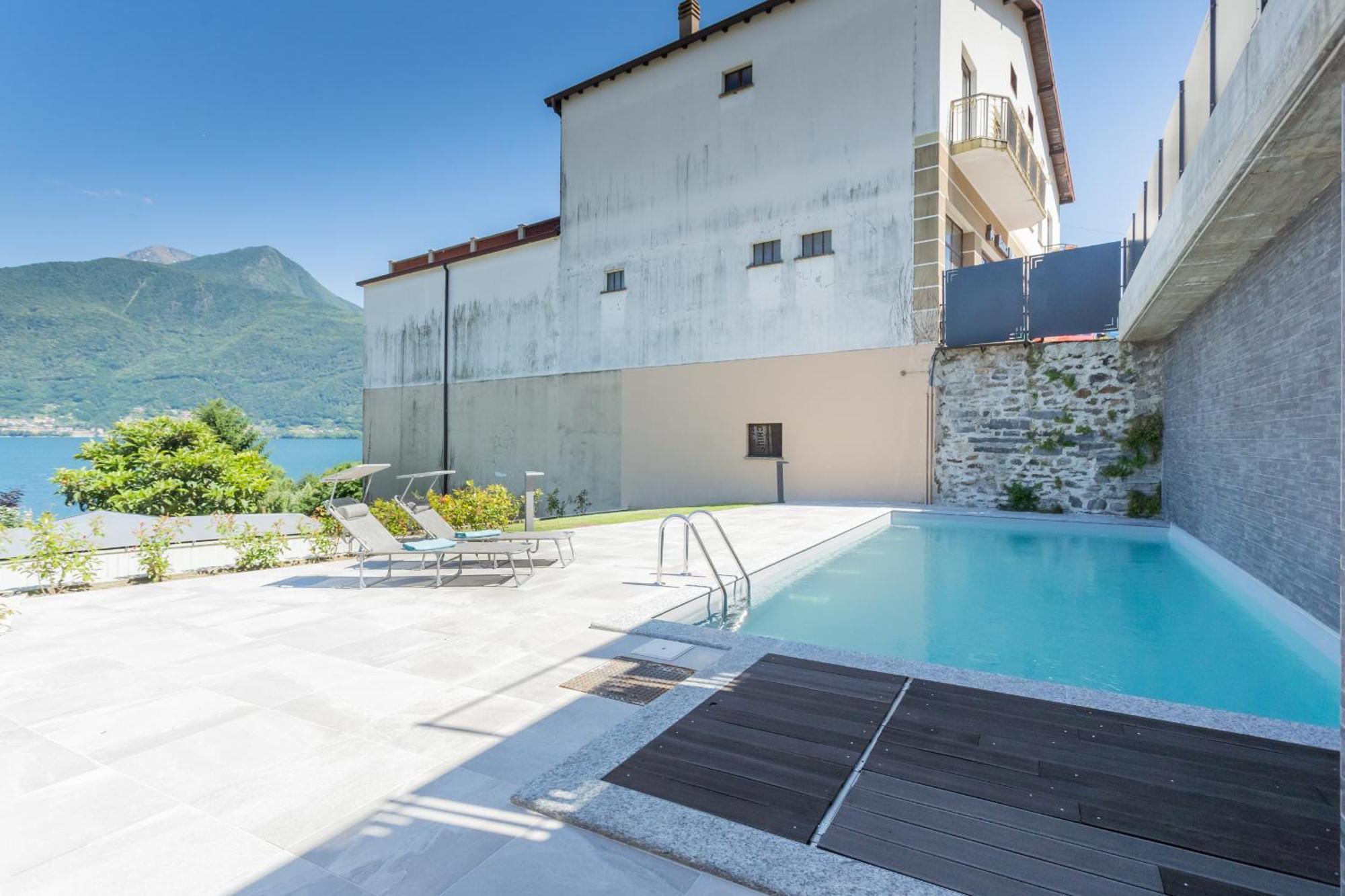 Misultin House & Swimming Pool, Luxury In Lake Como By Rent All Como Pianello Del Lario ภายนอก รูปภาพ