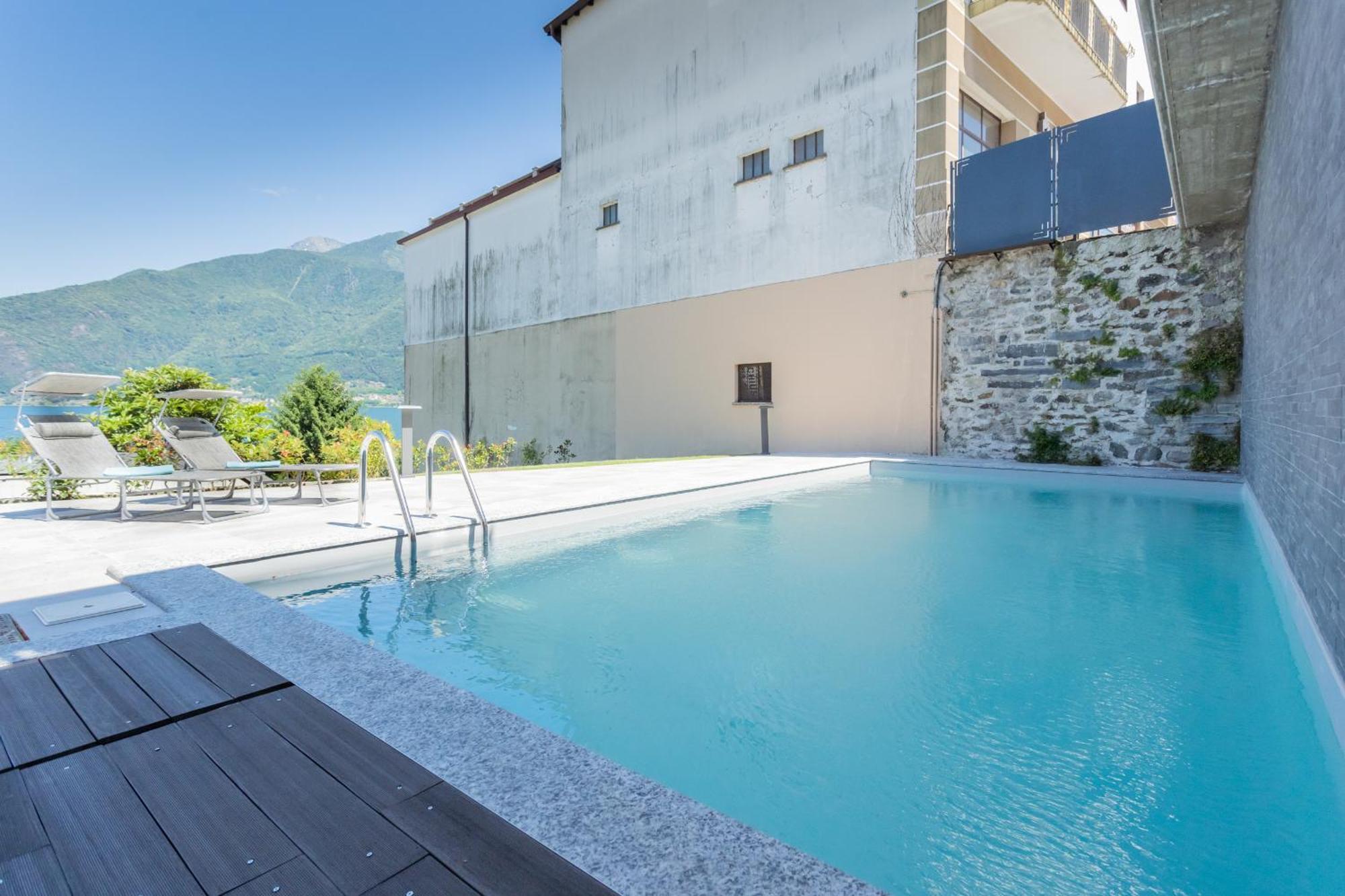 Misultin House & Swimming Pool, Luxury In Lake Como By Rent All Como Pianello Del Lario ภายนอก รูปภาพ